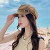 Summer Hat Women's Quality Holiday Style Octagonal Hat Summer Face Small Thin Newsboy Hat