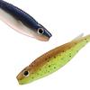 3Pcs 7.5CM/2.6G Soft Fishing Lure with Glitter Paddle Tail Realistic Bionic Colorful