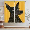 Portrait of a Dog Kitchen Curtains In the Living Room Decoration Luxury Curtains for Living Room On Sale Window Curtain Tiebacks