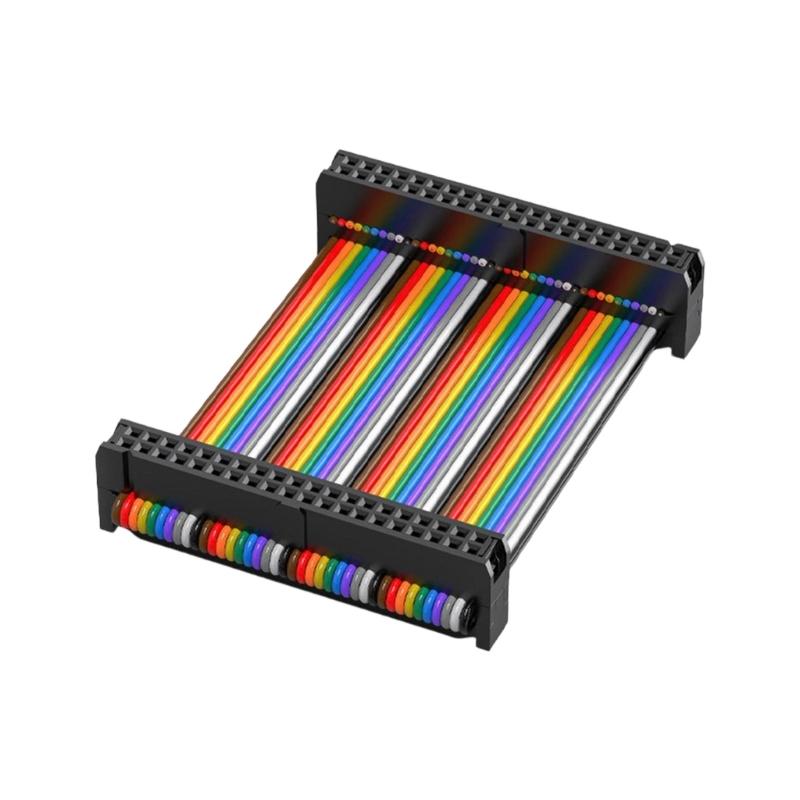 IDC Connector Flat Ribbon Cable 2.54mm 300mm Data Cable Female to Female for Drive Printer Industrial Accessories