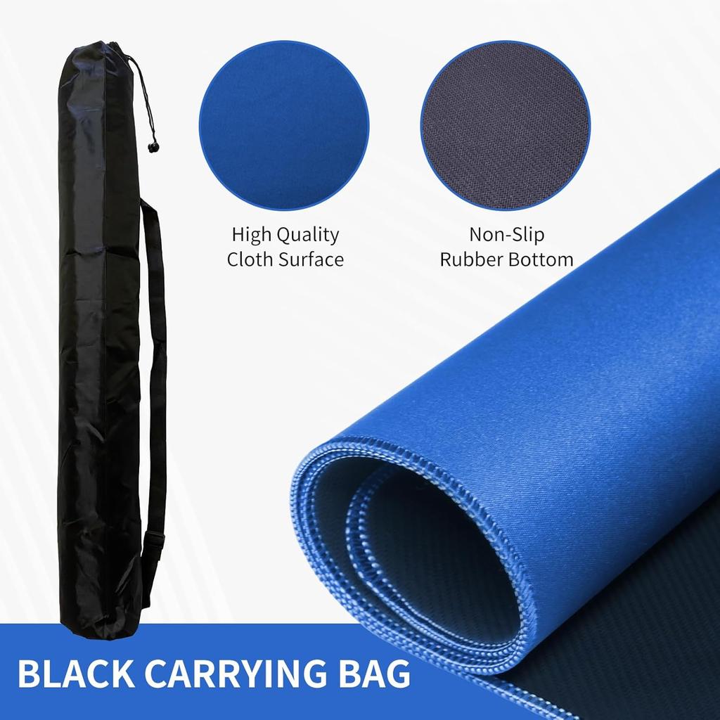 Mahjong Mat,Mahjong Table Mat with Black Carrying Bag,Rubber Anti Slip Game Mat and Noise Reducing Table Cover for Mahjong,Dominoes,Poker,Card,Board