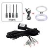 Car Interior Neon RGB Led Ambient Light Fiber Optic Kit With APP Sound Control Multiple Modes Auto Atmosphere Decorative Lamp