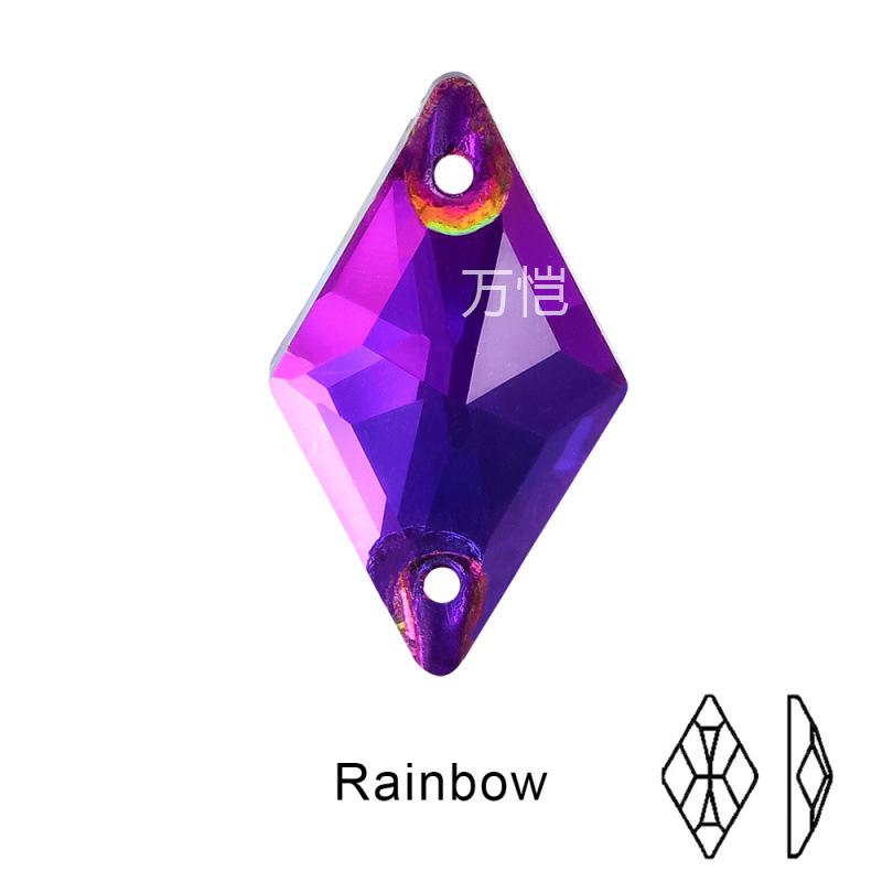 Crystal Hand-Sewn Diamond, Glass Rhinestone Diy Crystal Material, Rhombus Creative Clothing Accessories