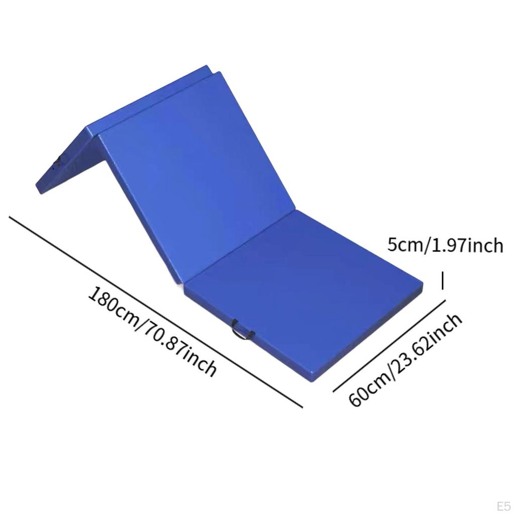 Складной коврик для упражнений, складной коврик для йоги, легко хранить, 6 футов, тренажерный зал, гимнастика для пилатеса на открытом воздухе