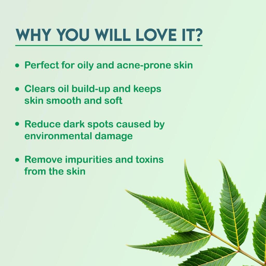 Jovees Травяная пенка для умывания с нимом 120 мл | Очищающее средство для контроля жирности для кожи, склонной к акне | Мягкая пенка для ежедневного умывания для мужчин и женщин