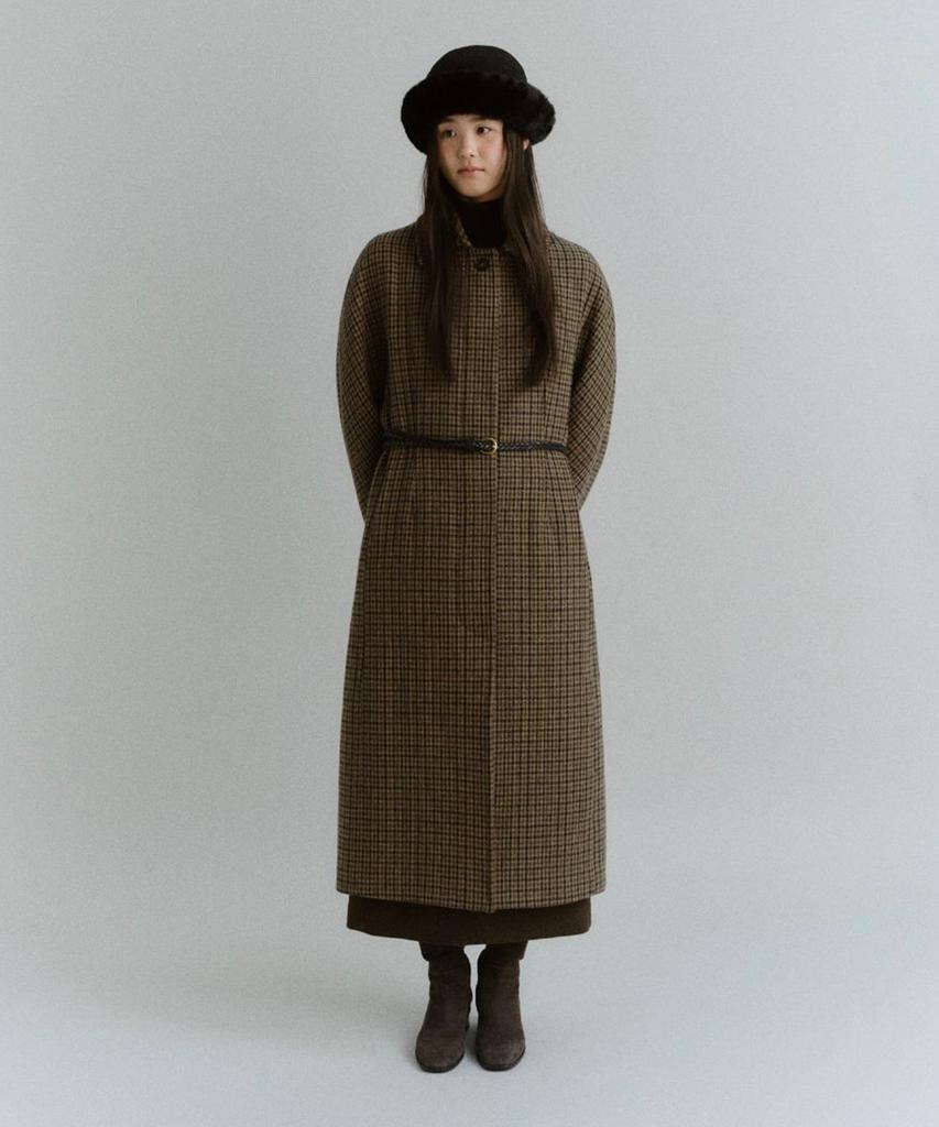 Howus Bern Check Coat (Brown Check)