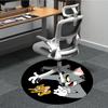 1pc Tom Jerry Office Round Area Rug, Under Office Chairs Bedroom Living Room Home Decor, Room Decoa1016107