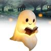 Halloween Ghost Reading Lamp, 3D Resin Night Light