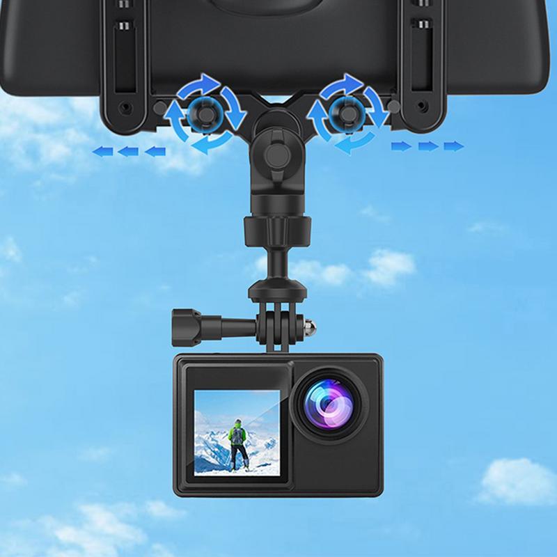 Автомобильное крепление для спортивной экшн-камеры, антивибрационный кронштейн для крепления на автомобиль, держатель для зеркала заднего вида, аксессуары для салона автомобиля