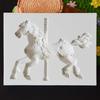 DIY Fondant Moulds Chocolate Mould Candy Molds Carousel Shape Baking Gadget Silicone Material Kitchen Baking Accessories