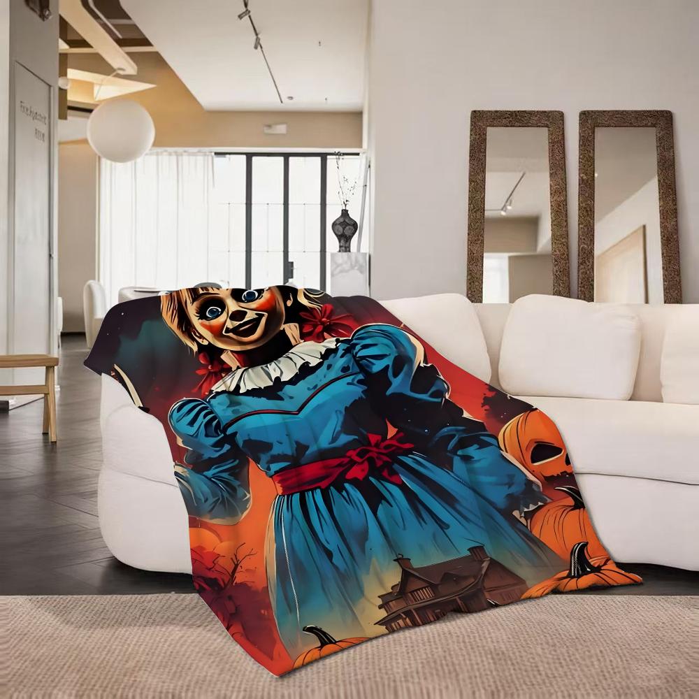 Movie A Annabelle Flannel Blanket Suitable for Sofa Living Room Bedroom