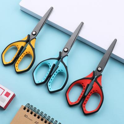 Нескользящие офисные ножницы для студентов-художников, канцелярские принадлежности «сделай сам», черненые, устойчивые к ржавчине, салфетки для резки бумаги, черного, золотого, титанового цвета