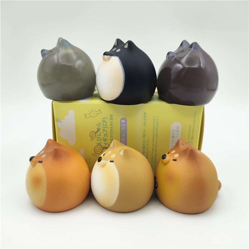 Adorable Pvc Shiba Inu Dumpling Figures Collectible Blind Box Cute Dog Figurines