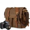 Водонепроницаемая холщовая и кожаная сумка через плечо для DSLR-камеры Muchuan