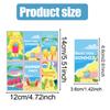 5 Sheets Summer Beach Party Stickers, Creative Chocolate Candy Labels for Decorations & Gifts