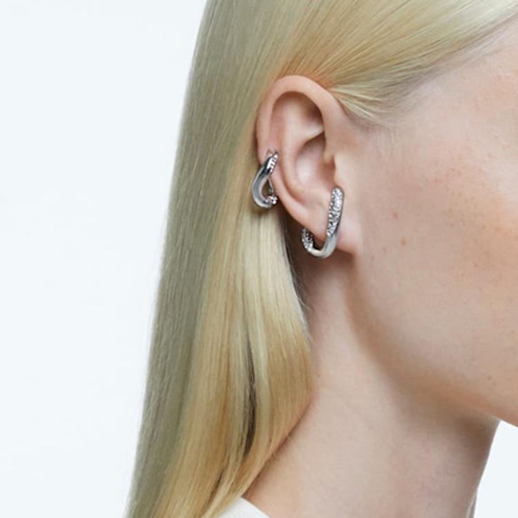 Swarovski Dextera Индустриальный стиль Высококачественные клипсы для ушей Женские клипсы для ушей Белый 5618303