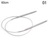 120cm Circular Knitting High Quality Knitting Needles Stainless Steel Crochet Needle Crocheting