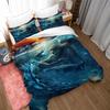 Godzilla Series 3D Digital Printing, Bedding Three-Piece Quilt Cover, Bed Cover