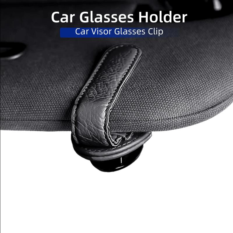 PET1 Car Sunglasses Holder Car Metal Leather Clip Auto Interior Accessories For Volkswagen VW Golf GTI Polo Passat Scirocco Tiguan