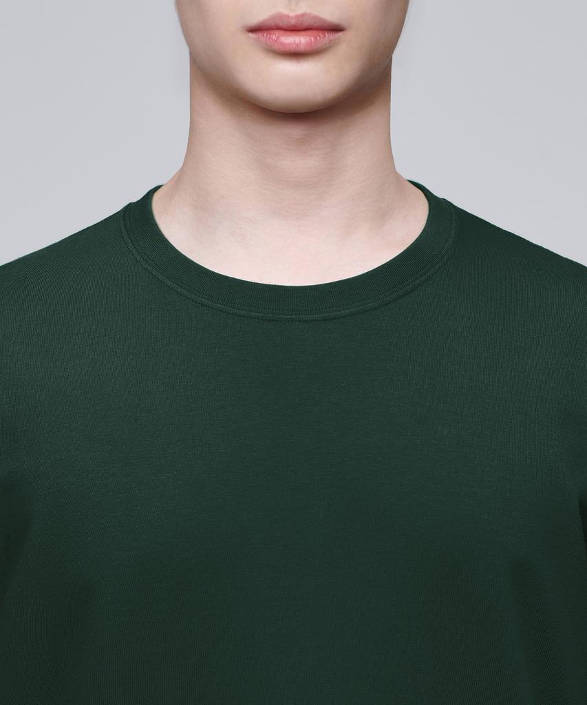 MUSINSA STANDARD Basic Long Sleeve T-Shirt [Deep Green]