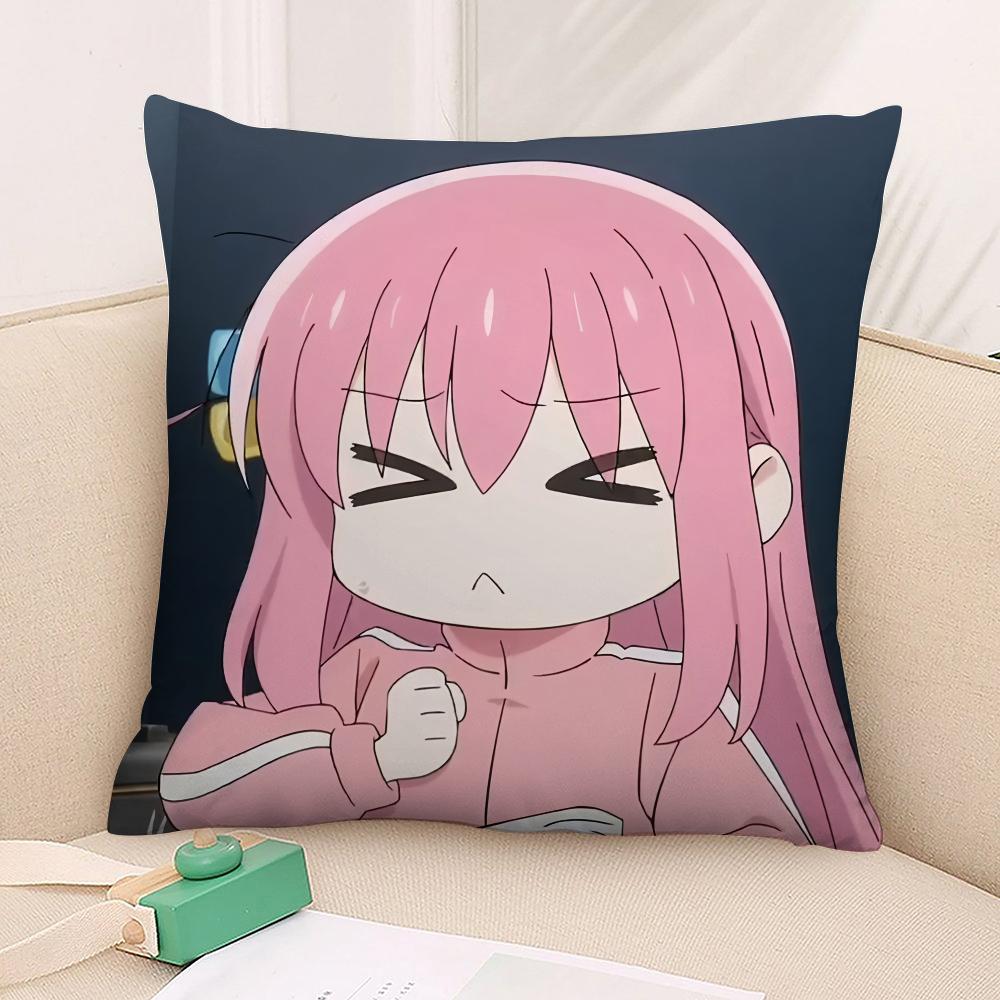 Аниме B-Bocchi The Rock Наволочка 3D Печать Полиэфирное Волокно 40*40 см Домашняя Подушка для Дивана Декоративная Подушка Подарок на Праздник