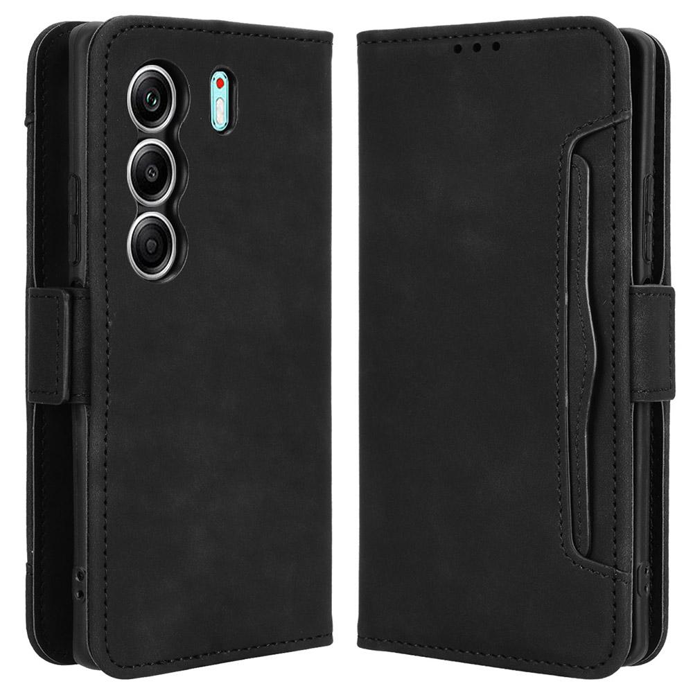 Для TECNO Camon 40 4G CM5 Кожаный чехол Обложка-кошелек для телефона с несколькими слотами для карт