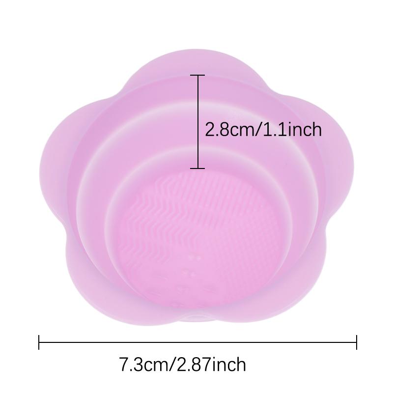Silicone Makeup Brush Cleaner Folding Powder Puff Cleaning Bowl Eyeshadow Brushes Washing Soft Mat Beauty Tools Scrubber Box