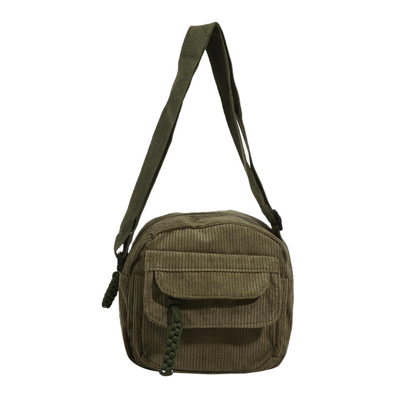 1 шт. Вельветовая женская маленькая квадратная сумка, студенческая уличная корейская Харадзюку, сумки-мессенджеры, тканевая сумка через плечо, сумка кроссбоди для девочки-подростка