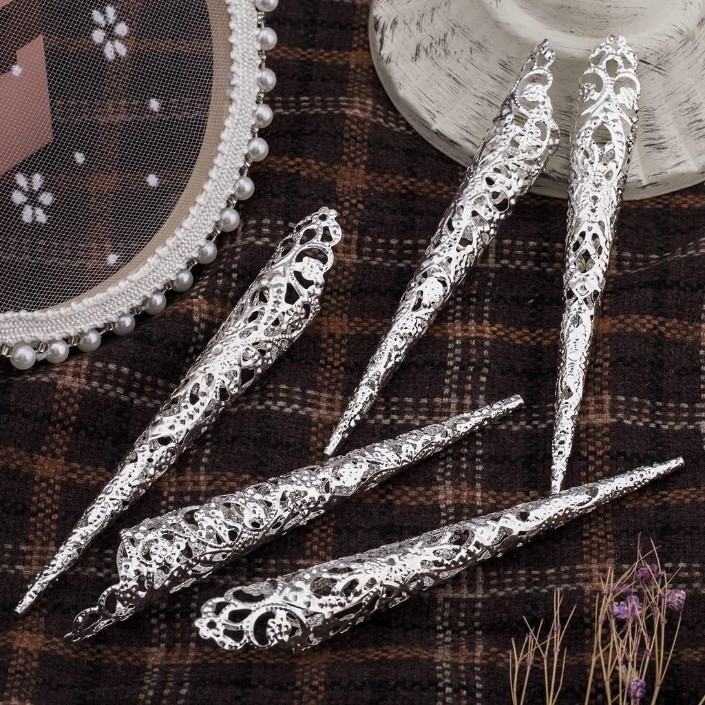 Ювелирное изделие в античном стиле, кольцо для ногтей королевы, полые костяшки пальцев, кончики пальцев на животе.