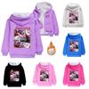 5091 Детское Kpop Пальто с капюшоном для девочек Zoey Mira Rumi Рождество Новый год Детская бархатная теплая куртка с длинными рукавами