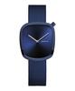 BERING Pebble 18034-397 унисекс часы синий сетчатый ремешок из нержавеющей стали сапфировое стекло