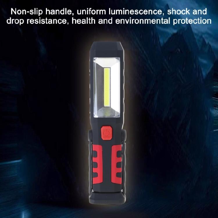 Magnetic LED COB Inspection Flashlight Lamp Work Light Flexible Portable Torch