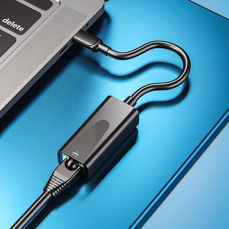 Сетевой USB-адаптер для ноутбуков Huawei, Apple, настольных компьютеров, RJ45, Nintendo, 100 Мбит/с / 1000 Мбит/с