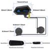 Motorcycle Blue-tooth Headset Helmets Blue-tooth Intercom Earphone With Noise-Cancellation Support Waterproof Interphone