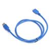 Кабель USBA-MicroB USB3.0 для внешнего жесткого диска, скорость передачи данных 5 Гбит/с, синий(1 метр )