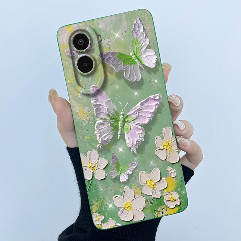 Case For Xiaomi Poco M7 4G Cute Panda Sweet Girls Cats Silicone Soft Back Cover For XiaomiPocoM7 4G Bumper Protective Casing