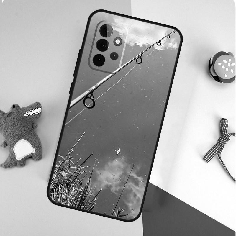 Удочка для ловли карпа Чехол для телефона Samsung Galaxy A55 A35 A15 A54 A34 A14 A53 A33 A13 A05 A06 A16 A22 A32 A52