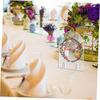 5pcs Acrylic Seat Cards Set Wedding Place Cards Blank Surface Table Number Decorative Sign for Banquet