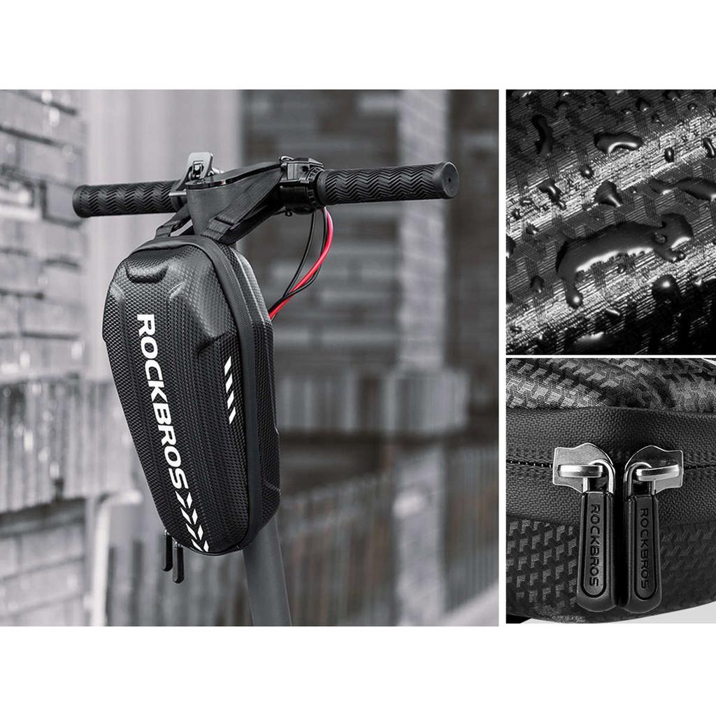 Waterproof bag for handlebar or scooter frame 2 l - black