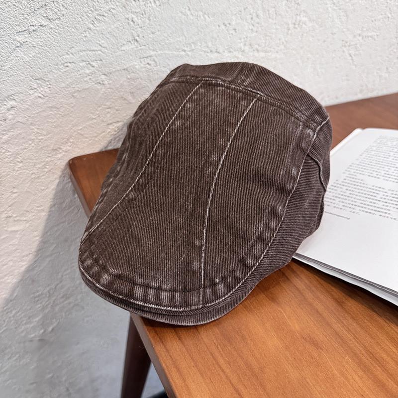 Хлопковый берет в стиле олдскул шик для женщин с козырьком и воздухопроницаемостью, идеально подходящий для повседневной носки