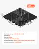 VEVOR Interlocking Drainage Mats, 310 x 310 mm, Modular Garage Flooring Tiles, Non-Slip PP Drainage Floor Tiles, Self-Draining, Easy Installation