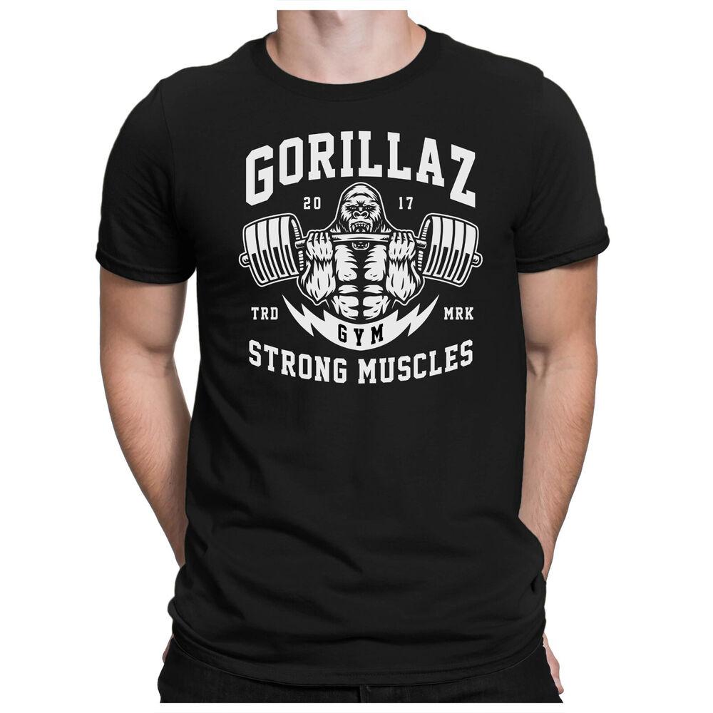 Gorillaz Gym Fun Workout Sport Body Builder Monkey Unisex T-Shirt
