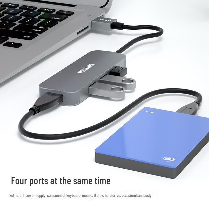 Philips Портативный 4-портовый концентратор данных USB 3.0