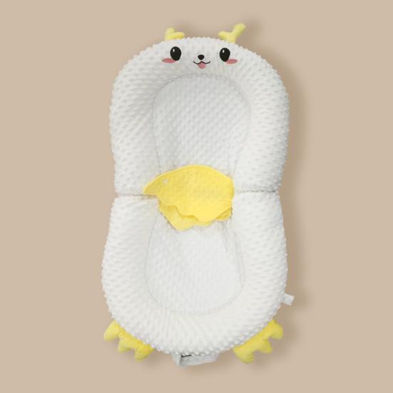 Портативный детский шезлонг Регулируемая подушка поддержки Складное основание Детская кроватка Легкий Удобный Кроватка для кормления из бутылочки для новорожденных