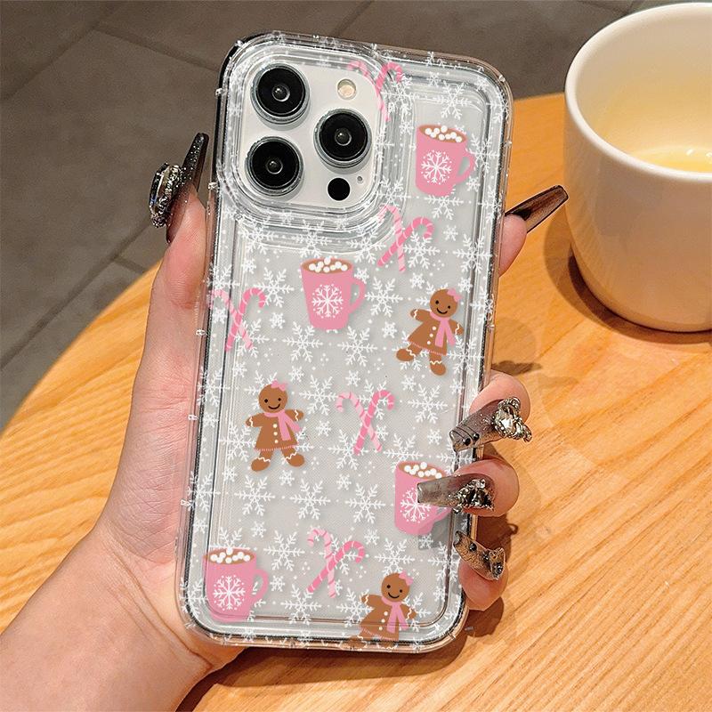 Подходит для чехла на мобильный телефон Apple 15 iPhone13promax снежинка 14 силиконовый 12 милый 11 защитный чехол 16plus