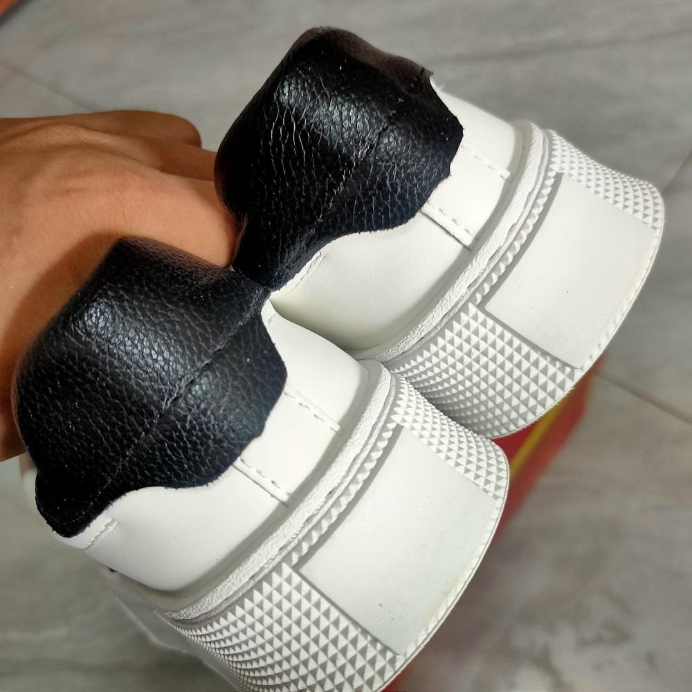 Skateboard Shoes Leather Korean Version Casual Shoes with Sneakers Men's Tennis Shoes A3