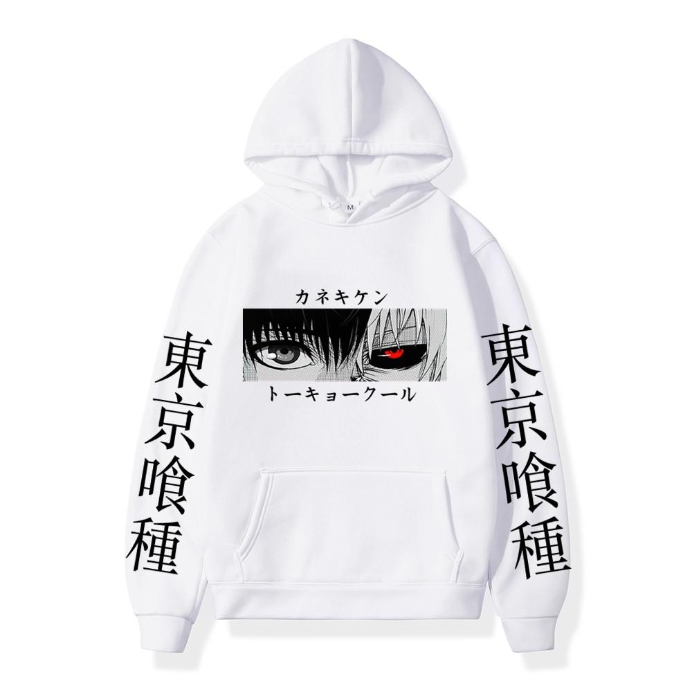Tokyo Ghoul Аниме Мужские толстовки с капюшоном Пуловеры Толстовки с графическим принтом Кен Канеки Мужские толстовки с капюшоном Уличная одежда