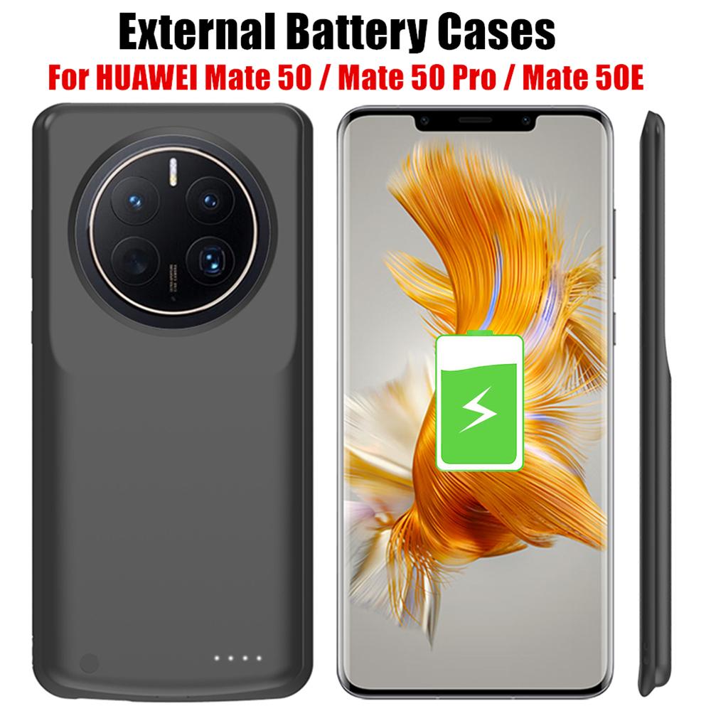 Чехол-аккумулятор Power Bank для Huawei Mate 50 Pro, чехлы-аккумуляторы 6800 мАч, внешний аккумулятор Powerbank, портативное зарядное устройство, чехол для Mate 50E