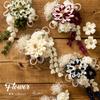 Hair Coming of Age Dried Tsumami 3 Piece Graduation Small Dangle A White [SOUBIEN] Ornament, Ceremony, Flowers, Crafts, Mizuhiki, Set, Furisode,