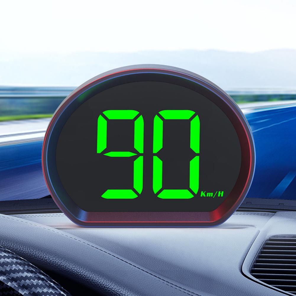 Автомобильный GPS-спидометр HUD-дисплей с цифровым спидометром с дисплеем км/ч/миль/ч для грузовиков, мотоциклов, подключаемых и используемых автозапчастей, аксессуары